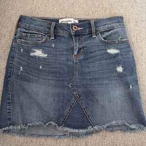 Abercrombie kids medium wash jean skirt